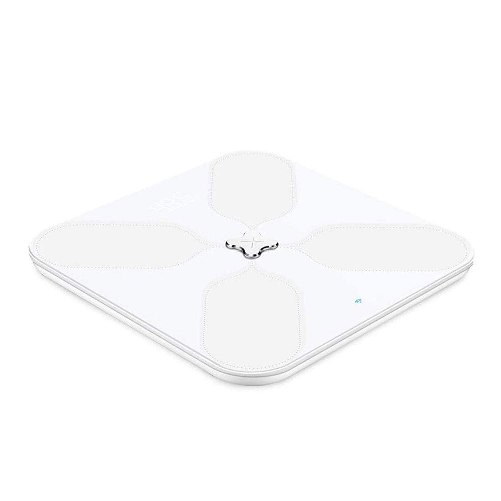GeRRiT Escala de grasa corporal Bluetooth, WiFi Smart Wireless BMI BAÑO BAJILLO COMPOSICIÓN CUERPA MONITOR EL MONITOR EL APLICACIÓN DE SALUD CON LA APLICACIÓN DE SMARTPHONE PARA EL PESO CUERPO, AGUA,