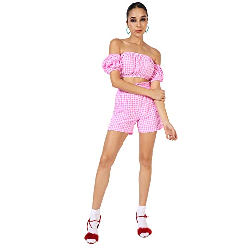 Image of Campus Sutra Women's Co-Ord Set For Casual Wear | Polyester Breathable Fabric Clothing Set Crafted With Comfort Fit And High Performance For Everyday Wear |