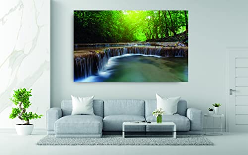 Tableaux d'Art Décoratifs Nature Moderne : Toile Grand Format 120x80cm Salon
