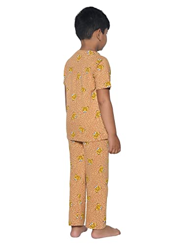 Image of Boys & Girls Premium Cotton Full Sleeves Print T-Shirt & Pyjama Set | Kids Clothing Set | Loungewear | Nightwear