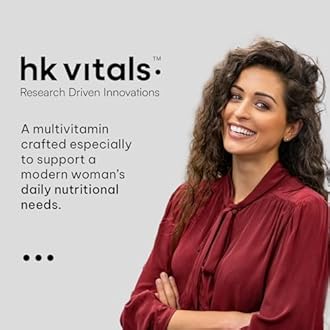 hk vitals Multivitamin For Women (60 Tablets) | With Zinc, Vitamin C, Vitamin D, Multiminerals & Ginseng Extract