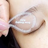 Règle à sourcils réutilisable en forme de larme, outil de façonnage rapide des sourcils en 1 minute, pochoir de maquillage permanent PMU Microblading