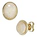 Produktbild Ohrstecker mit Opal oval glatt gewölbt 585 Gold Gelbgold Ohrschmuck Damen