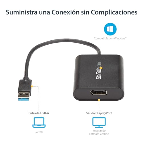 StarTech.com Adaptador de Vídeo Externo USB 3.0 a DP - Conversor Windows - 4K (no compatible con Mac/ChromeOS/Linux) - imagen 5
