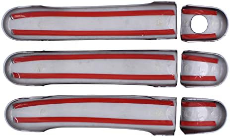 HouYeen 6PCS Front and Rear Exterior Door Handle Cover for T5 T6 Transporter Caddy Vans (Gloss Black)