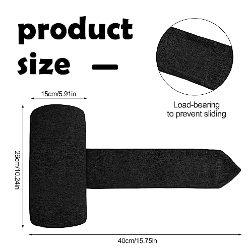 2 Pcs Headrest Pillow For Patio Chaise Lounge Outdoor All Weather Patio Chaise Lounge Chair Head Rest Cushion Lounge Pillow Recliner Pillows For Head And Neck Quick Drying Chair Pillows (Black) #TOP1