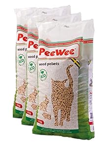PeeWee Holzstreu Katzenstreu Pellets 3x9kg