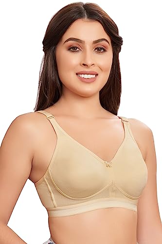 Image of MAROON 419 Women Cotton Blend Long Lasting Magical Lift T Shirt Bra Non-Wired and Non Padded, Seamless and Full Coverage