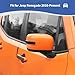 JOSHELA for Renegade Outside Mirror Light Cover Trim Fit for Jeep Renegade 2016-Present Smoked Black Exterior Accessories 2pcs
