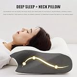 Sleep Apnea Pillow, Anti-Snore Pillow, Fix Your Obstructive Sleep Apnea at It's Root Cause, Memory Foam Cervical Neck Support Pillow for Side, Back, And Abdomen Sleepers (Grey) - Image 2