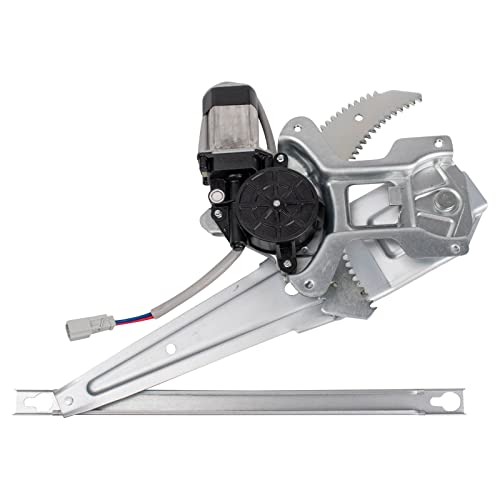 Image of TRQ Rear Passenger Side Power Window Motor and Regulator Assembly Power Compatible with 1998-2002 Honda Accord