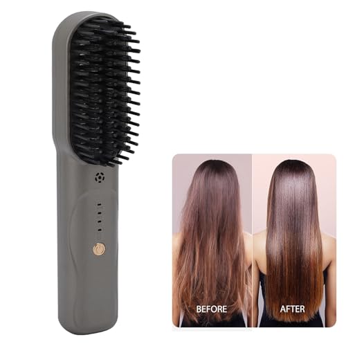 Cepillo alisador de cabello inalámbrico Semme miniatura 2