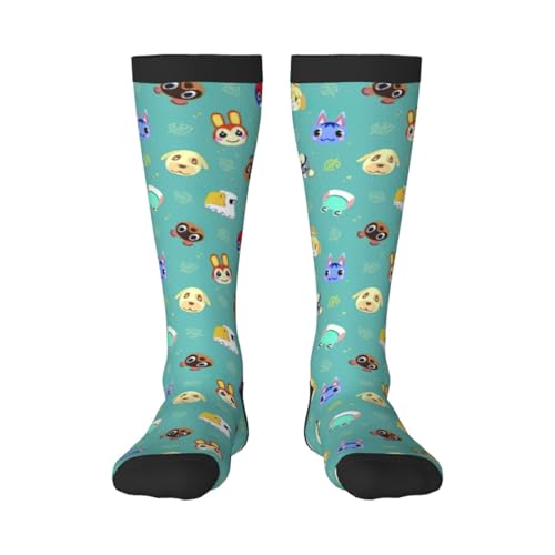 Animal cartoon print Clash of colours long socks, sports running cycle long socks, comfort long socks
