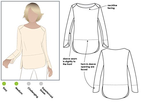 Style Arc Sewing Pattern - Savannah Knit Top (Sizes 18-30)