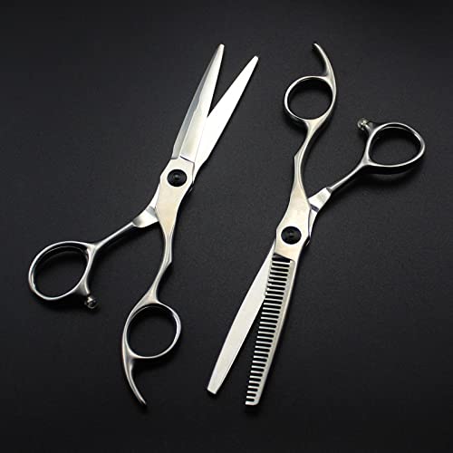 Ciseaux de coiffure 6 pouces en acier 440c pour coupe de cheveux et barbier de prestige