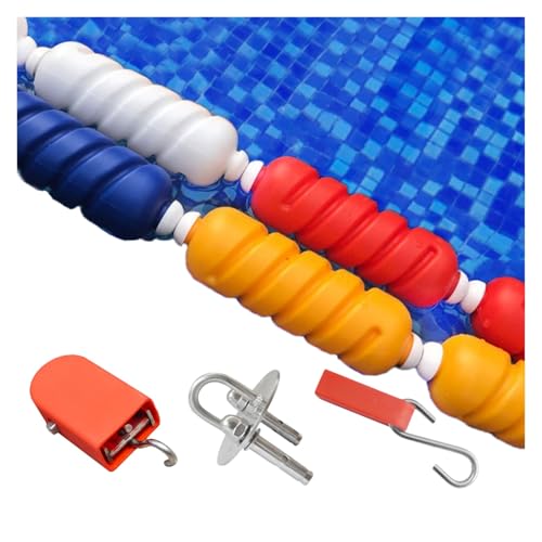 Corde de séparation de piscine de 3m avec bouées et crochets inox - 2