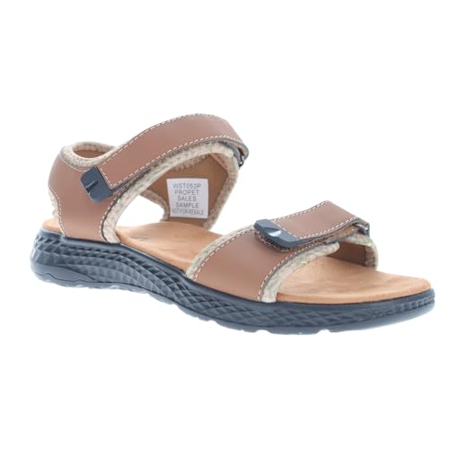 Image of Propet Womens Travelactiv Aspire Footbed Casual Sandals Casual Low Heel 1-2 inch - Grey