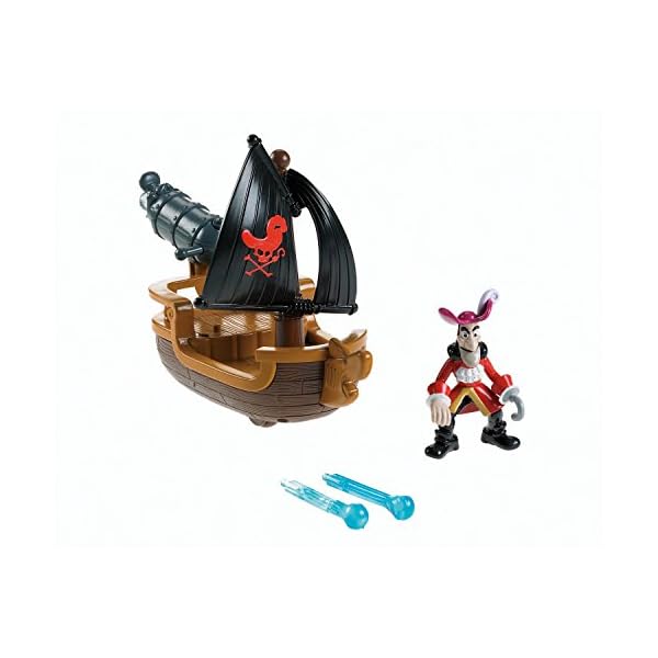 Mattel W5264 - Disney's Jake und die Nimmerland Piraten-Hooks Kanonenboot – Bild 3
