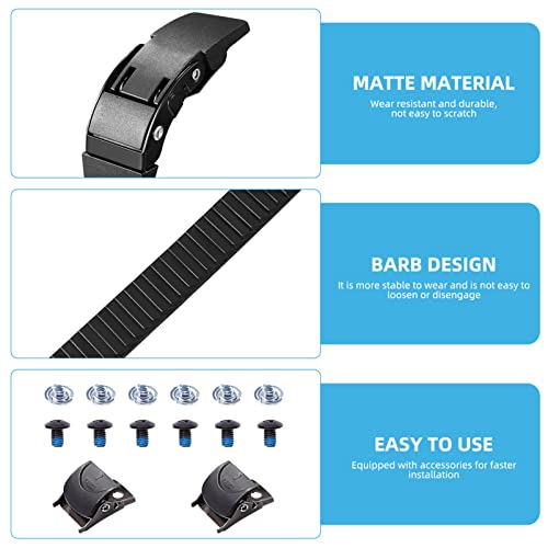 Sewacc 2 Set Roller Skate Straps Replacement Inline Roller Skate Energy Strap With Screws Skates Buckles Accessory For Outdoor Skating Parts #TOP4