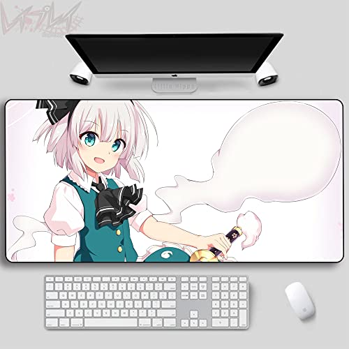 レイプレイ 大判マウスパッド 魂魄妖夢 アニメ 漫画 二次元 防水 滑り止め 精密制御 カスタム可能 約900mm*400mm*3mm