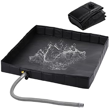 camping shower tent with drain