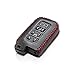 Vitodeco Genuine Leather Keyless Entry Remote Control Smart Key Case Cover Compatible with Toyota Corolla, Camry, Avalon, Rav 4, Highlander (4 Buttons, Black/Red)