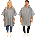 Cape de pluie adulte imperméable ; Le poncho de pluie imperméable est pratique et à la mode, idéal comme manteaux imperméables femme, poncho de festival ou comme nouvel imperméable pour hommes ou femmes pour l'hiver.