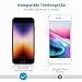 OMOTON [4 Stück] Glasfolie Kompatibel mit iPhone SE 2022/iPhone SE 2020/ iPhone 8/7/6/6s, iPhone SE 3 Schutzfolie mit Positionierhilfe,[9H Härte], [Anti-Kratzen], [Anti-Öl], [Anti-Bläschen