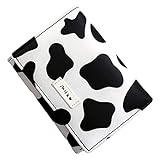 Amosfun Leder Geldbörsen Für Frauen Cartoon Kuh Muster Bargeld Geldbörse Brieftasche Lagerung Tasche Brieftasche Schnalle Tasche Geldbörse Für Karte