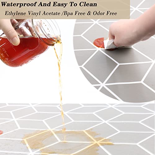 Kitchen Cabinet Drawer Liners Non Adhesive Shelf Liners 10 Inch Wide X 20 Ft Non Slip Waterproof Refrigerator Shelf Liners Washable Thickened Cupboard Liner For For Bathroom ,Dresser,Pantry #TOP4