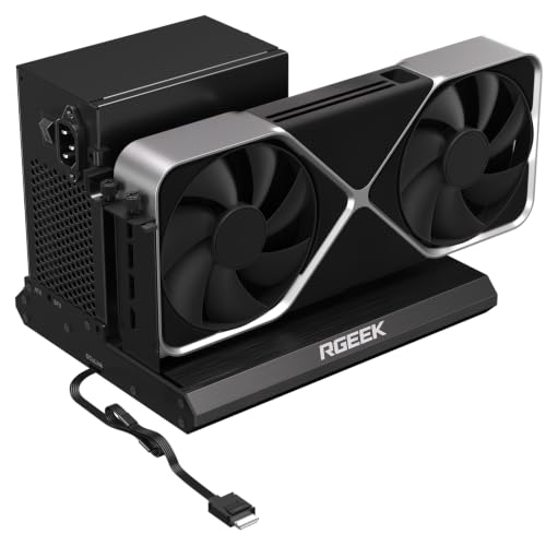 RGEEK OCuLink eGPU �h�b�N PCIe 5.0 X4 128Gbps �O���O���t�B�b�N�X�J�[�h eGPU�p | �A���~�j�E���ASFF-8612 - PCIe x16�ASFF-8611 4i�P�[�u�� 50cm�AeGPU�G���N���[�W���A���ʌ݊�