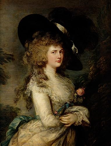 Impression sur Toile Georgiana Duchesse de Devonshire Gainsborough Déco Murale Grand Format