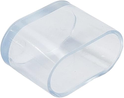 Miniatura 8 de 20 tapas ovaladas para patas de silla, transparentes, de PVC suave, para patas de silla, protectores de pisos, herrajes para patas de muebles, 1.18