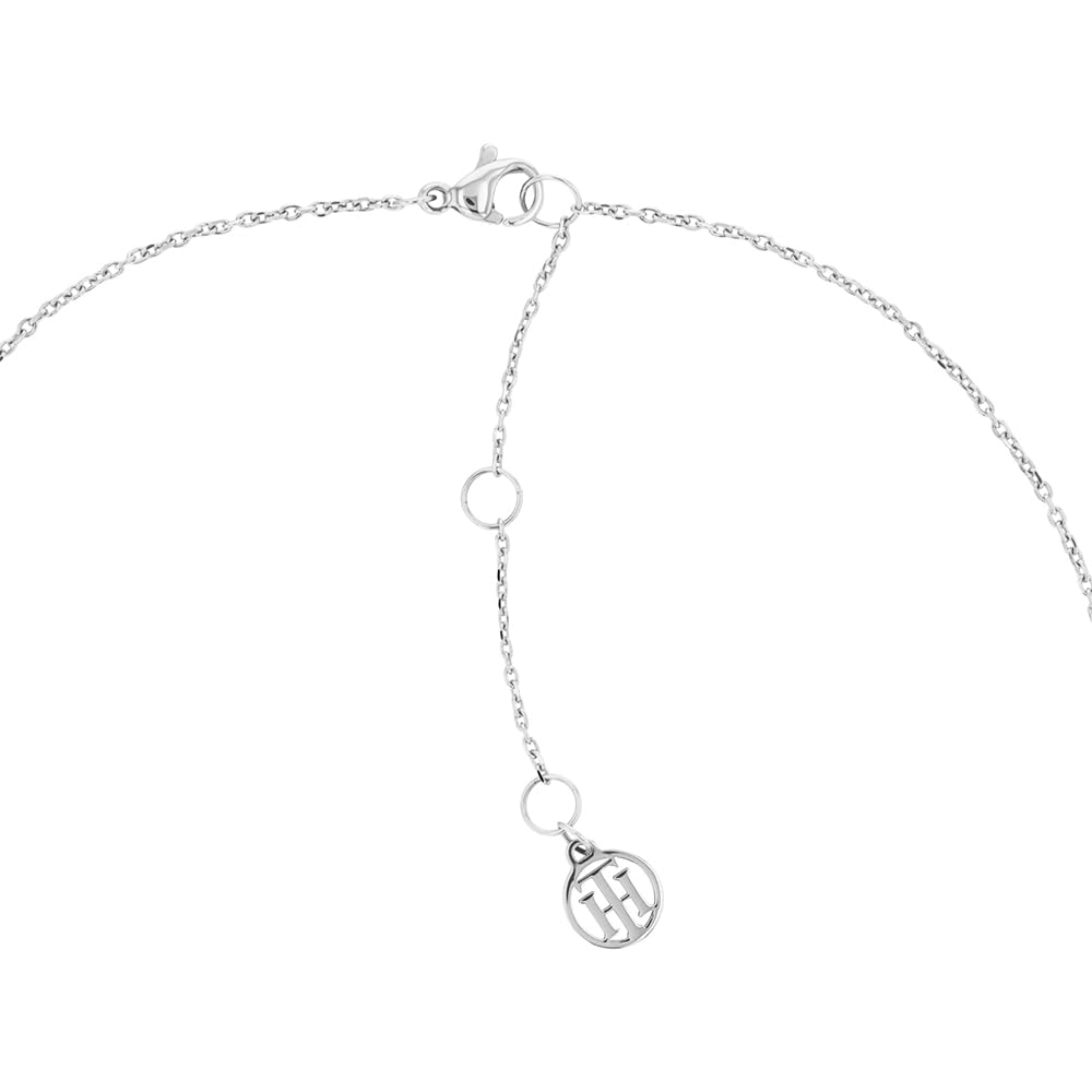 Tommy Hilfiger Jewelry Halskette mit Anhänger für Damen aus Edelstahl mit Kristallen - Erhältlich aus Gold oder Silber