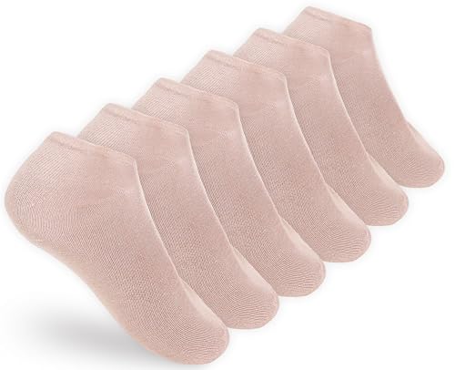 Kids No Show Socks for Boys & Girls – Soft Cotton Blend – Breathable, Durable & Comfortable – 6, 8, 12 or 24 Pairs