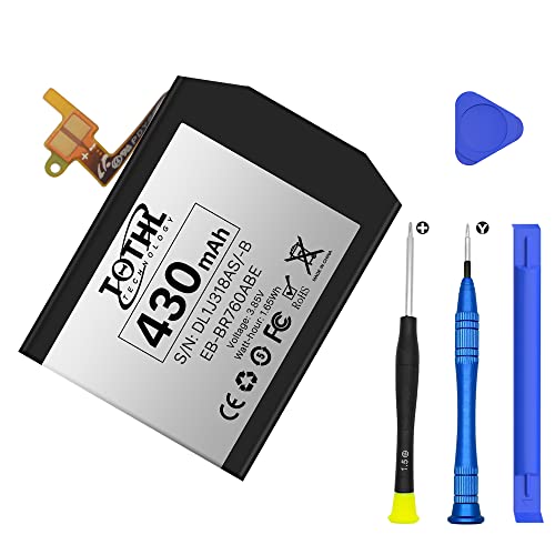 430mAh EB-BR760ABE Ersatz Akku Kompatibel mit Samsung Gear SM-R760 SM-R770 SM-R765 Gear S3 Frontier Gear S3 Classic GH43-04699A mit Reparieren Werkzeugsatz Cover