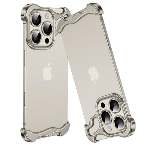 Soyeacrg iPhone 16 Pro Max/16 Pro/16 Plus/16p~j}XgP[XAyʃt[XIȕMA~P[X YveN^[t,Titanium,16 Pro