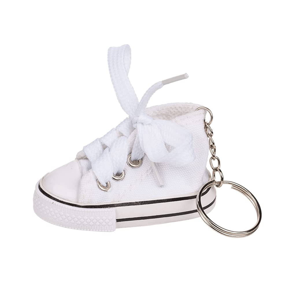 Crafty Capers White Trainer Keychain | High Top Keyring | Cracker Filler | Mini Gift