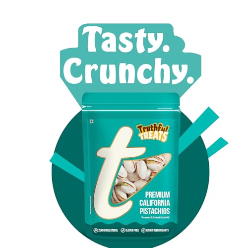 Image of Truthful Treats Pistachios 500g Roasted & Salted California Pista | Crunchy Whole Nuts in Shell for Daily Snacking & Household Consumption | Rich in Protein & Omega-3