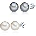 Produktbild Valero Pearls Damen Ohrstecker aus 925/- Sterling Silber mit Süßwasser-Zuchtperlen weiß silber 60201785