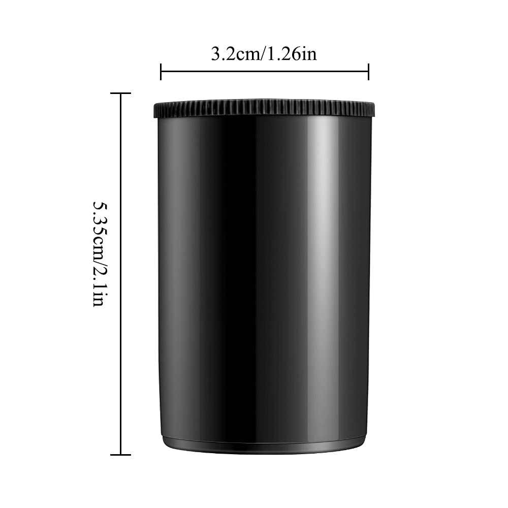 LanYing Lot de 10 Boîtes Pellicule Photo d'un Cylindre de Film de Caméra en Plastique de 35mm pour Geocaching ou Les Petits Produits de Stockage RZ011-Noir