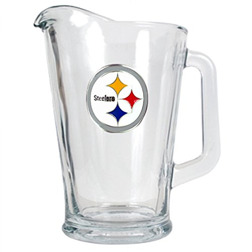 NFL Pittsburgh Steelers 60-Ounce Glass Pitcher - Primary Logo