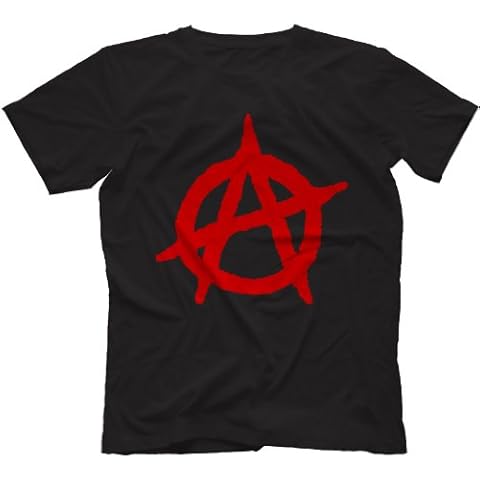 Robot Rave Anarchy Punk T-Shirt Black Large Cover
