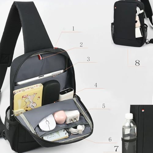 Crossbody Bag Sling Bag for Men Women Waterproof Lightweight Messenger Bag Shoulder Bag Satchel Travel Bag Work Bag3