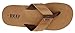 Reef mens Leather Smoothy Flip Flop, Bronze Brown, 10 US