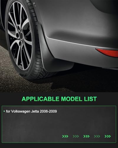 Image of SCITOO Mud Flaps 4PCS Suitable for Volkswagen Jetta 2006-2009 Front & Rear mud Flaps Splash Guard Set