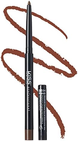 kiss new york Pro Intense Gel Eyeliner with Built-in Sharpener, Waterproof, Smudge-proof, Long Lasting Gel Eyeliner Pencil (Brown)