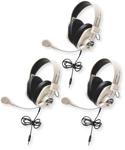 Casques stéréo réglables pour l'école à la maison et le travail en groupe de 3