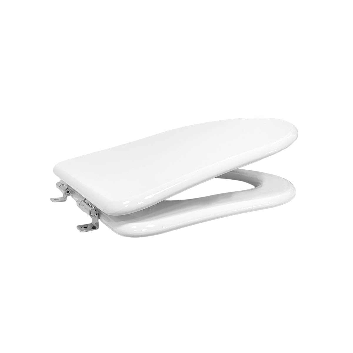Gala Nostalgia – Tapa y Asiento Fijo Inodoro - Forma Rectangular - Incluye Kit Fijación - Bisagras Acero Inoxidable - Fácil Limpieza - Color Blanco