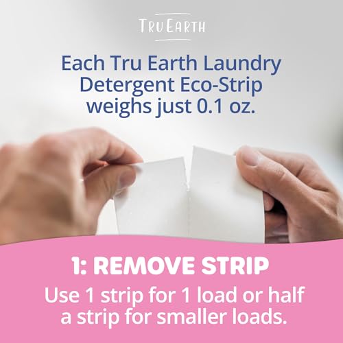 Tru Earth Eco-Strips Baby Laundry Detergent: Hypoallergenic Baby Laundry Detergent Strips (HE) (32 Loads) - New … (32 Loads)